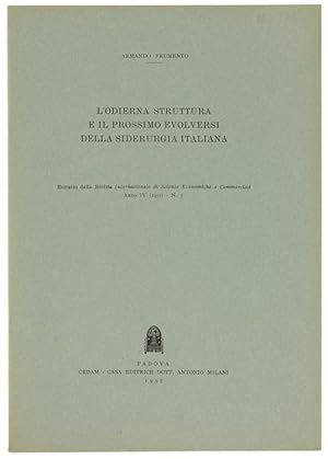 L'ODIERNA STRUTTURA E IL PROSSIMO EVOLVERSI DELLA SIDERURGIA ITALIANA.: