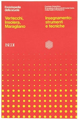 Imagen del vendedor de INSEGNAMENTO: STRUMENTI E TECNICHE.: a la venta por Bergoglio Libri d'Epoca