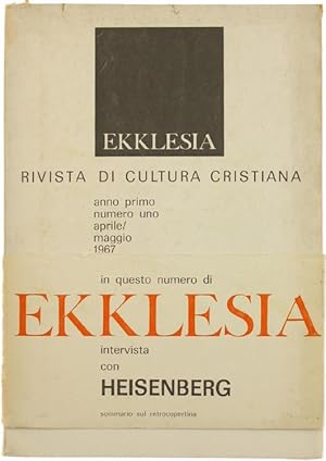 EKKLESIA. Rivista di Cultura Cristiana. Anno I - N. 1.: