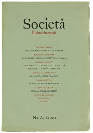 SOCIETA' - Rivista bimestrale. Anno X n. 2.: