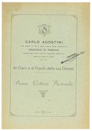 Immagine del venditore per PRIMA LETTERA PASTORALE. Al Clero e al Popolo della sua Diocesi.: venduto da Bergoglio Libri d'Epoca