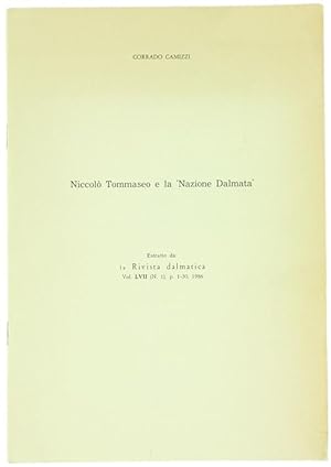 NICCOLO' TOMMASEO E LA "NAZIONE DALMATA".: