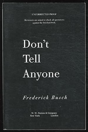 Seller image for Don't Tell Anyone for sale by Between the Covers-Rare Books, Inc. ABAA