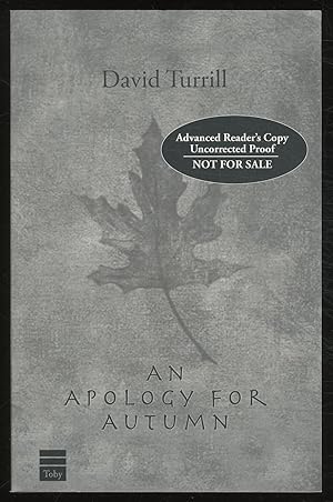 Seller image for An Apology for Autumn for sale by Between the Covers-Rare Books, Inc. ABAA