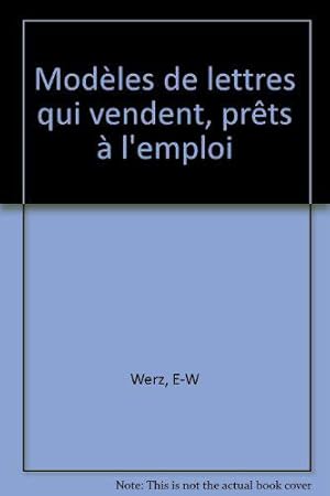 Imagen del vendedor de Modles de lettres qui vendent, prts  l'emploi a la venta por JLG_livres anciens et modernes