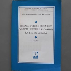 Image du vendeur pour Convention collective nationale, Bureaux d'tudes techniques, cabinets d'ingnieurs-conseils, socits de conseils mis en vente par JLG_livres anciens et modernes