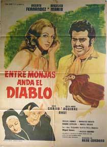 Imagen del vendedor de Entre Monjas Anda El Diablo [movie poster]. (Cartel de la pelcula). a la venta por Wittenborn Art Books