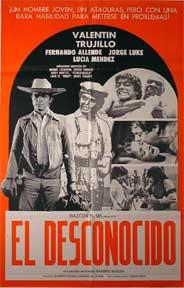 Bild des Verkufers fr El Desconocido [movie poster]. (Cartel de la pelcula). zum Verkauf von Wittenborn Art Books