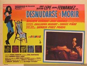 Seller image for Desnudarse y morir [movie poster]. (Cartel de la pelcula). for sale by Wittenborn Art Books