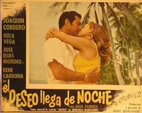 Deseo llega de noche, El [movie poster]. (Cartel de la película).