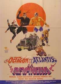 Seller image for Octagon y Atlantis, la revancha [movie poster]. (Cartel de la pelcula). for sale by Wittenborn Art Books