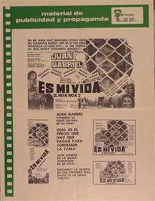 Seller image for Es mi vida [movie poster]. (Cartel de la pelcula). for sale by Wittenborn Art Books