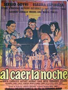 Imagen del vendedor de Al Caer la Noche [movie poster]. (Cartel de la pelcula). a la venta por Wittenborn Art Books