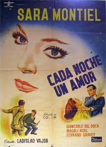 Seller image for Cada Noche Un Amor [movie poster]. (Cartel de la pelcula). for sale by Wittenborn Art Books
