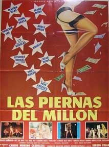 Bild des Verkufers fr Las Piernas del Millon [movie poster]. (Cartel de la pelcula). zum Verkauf von Wittenborn Art Books