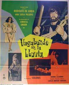 Bild des Verkufers fr Vagabundo en la Lluvia [movie poster]. (Cartel de la pelcula). zum Verkauf von Wittenborn Art Books