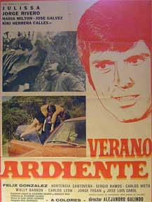 Imagen del vendedor de Verano Ardiente [movie poster]. (Cartel de la pelcula). a la venta por Wittenborn Art Books