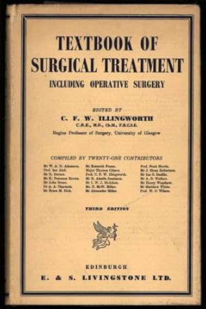 Imagen del vendedor de Textbook of Surgical Treatment including Operative Surgery a la venta por Sapience Bookstore