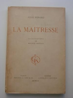 Image du vendeur pour La matresse mis en vente par Librairie Poids Plume