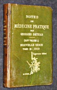 Bild des Verkufers fr Notes de mdecine pratique (26 volume), nouvelle srie, tome III : 1929 zum Verkauf von Abraxas-libris