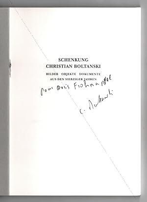 Schenkung Christian BOLTANSKI. Bilder, Objekte, Dokumente aus den siebziger Jahren.