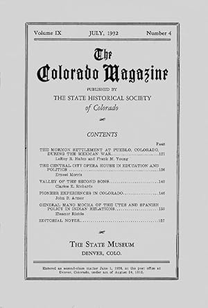 The Colorado Magazine, Vol. IX, No. 4, July 1932