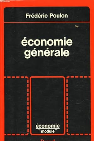 Image du vendeur pour ECONOMIE GENERALE mis en vente par Le-Livre