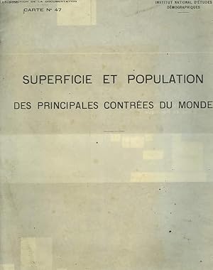 Seller image for SUPERFICIE ET POPULATION DES PRINCIPALES CONTREES DU MONDE for sale by Le-Livre