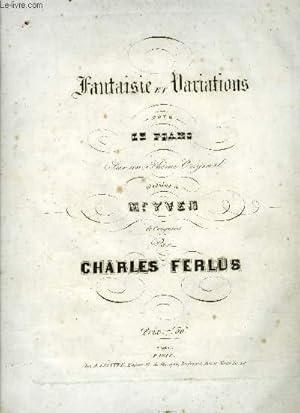 Seller image for FANTAISIE ET VARIATIONS for sale by Le-Livre