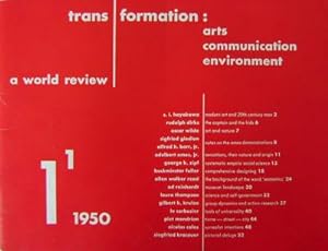 Imagen del vendedor de Trans / Formation: Arts Communication Environment 1; A World Review a la venta por Derringer Books, Member ABAA