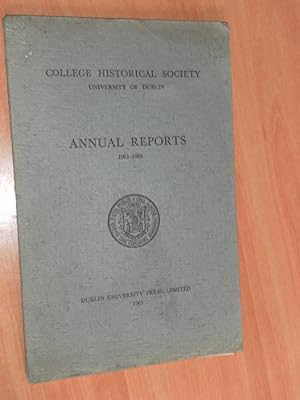 Seller image for Annual Reports 1961-1963 for sale by Dublin Bookbrowsers