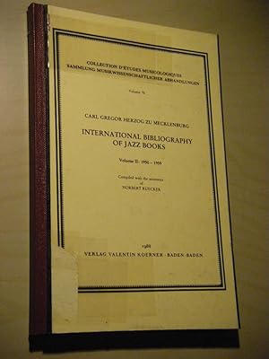 International Bibliography of Jazz Books. Volume II: 1950 - 1959