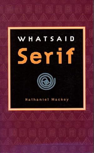 Seller image for WHATSAID SERIF. for sale by Bookfever, IOBA  (Volk & Iiams)