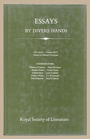 Imagen del vendedor de Essays by Divers Hands: New Series, Volume Xlvi a la venta por Martin Harrison