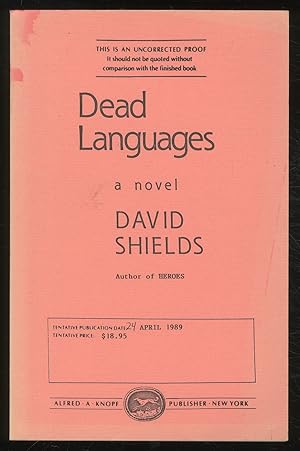 Seller image for Dead Languages for sale by Between the Covers-Rare Books, Inc. ABAA