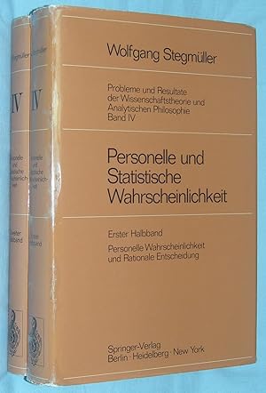 Personelle und statistische Wahrscheinlichkeit. (Probleme und Resultate der Wissenschaftstheorie ...