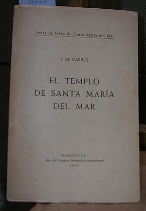 Imagen del vendedor de EL TEMPLO DE SANTA MARIA DEL MAR a la venta por LLIBRES del SENDERI