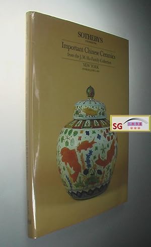 Sotheby's Important Chinese Ceramics From the J. M. Hu Family Collection. New York, June 4, 1985