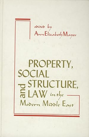 Seller image for Property, Social Structure And Law In the Modern Middle East. for sale by FOLIOS LIMITED