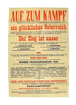 Auf zum Kampf [.] für ein glückliches Österreich [.]".