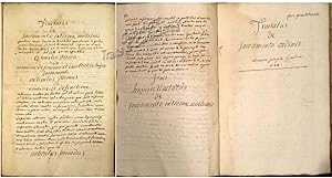 Tractatus de sacramento extremie unctionis, suivi de, Tractatus de sacramento ordinis (Manuscrit).
