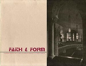 Imagen del vendedor de FAITH & FORM. Synagogue Architecture in Illinois. An Exhibition Organized by The Maurice Spertus Museum of Judaica. a la venta por Kurt Gippert Bookseller (ABAA)