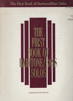 First Book of Baritone Bass Solos