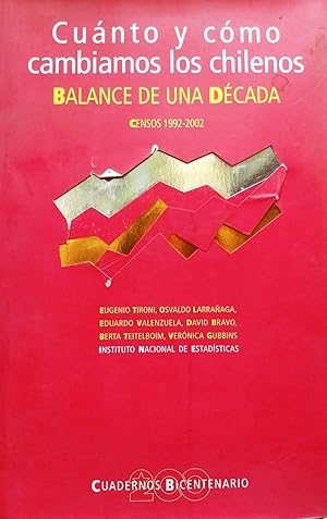 Bild des Verkufers fr Cunto y cmo cambiamos los chilenos. Balance de una dcada. Censos 1992 - 2002 zum Verkauf von Librera Monte Sarmiento