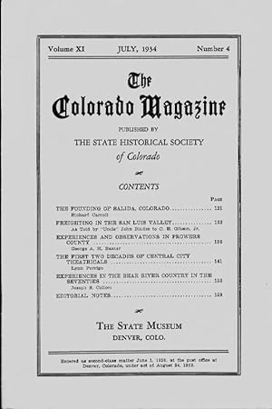 The Colorado Magazine, Vol. XI, No. 4, July 1934