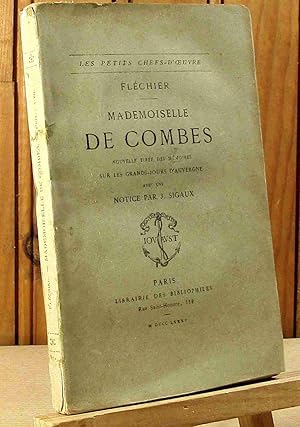 Seller image for MADEMOISELLE DE COMBES for sale by Livres 113