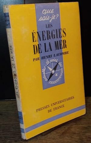 Seller image for LES ENERGIES DE LA MER for sale by Livres 113