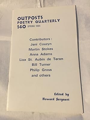 Immagine del venditore per Outposts. Spring 1984. Poetry Quarterly. Number 140 venduto da SAVERY BOOKS