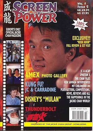Seller image for Screen Power Vol. 1, Issue 5 (Europe's Only Official Jackie Chan Magazine) for sale by Books Do Furnish A Room