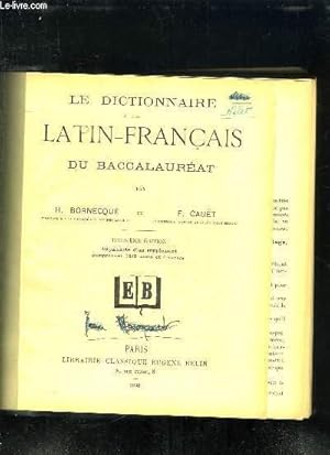 Imagen del vendedor de LE DICTIONNAIRE LATIN FRANCAIS DU BACCALAUREAT. 3em EDITION. AUGMENTEE D UN SUPPLEMENT COMPRENANT 1243 MOTS ET 4 CARTES. a la venta por Le-Livre